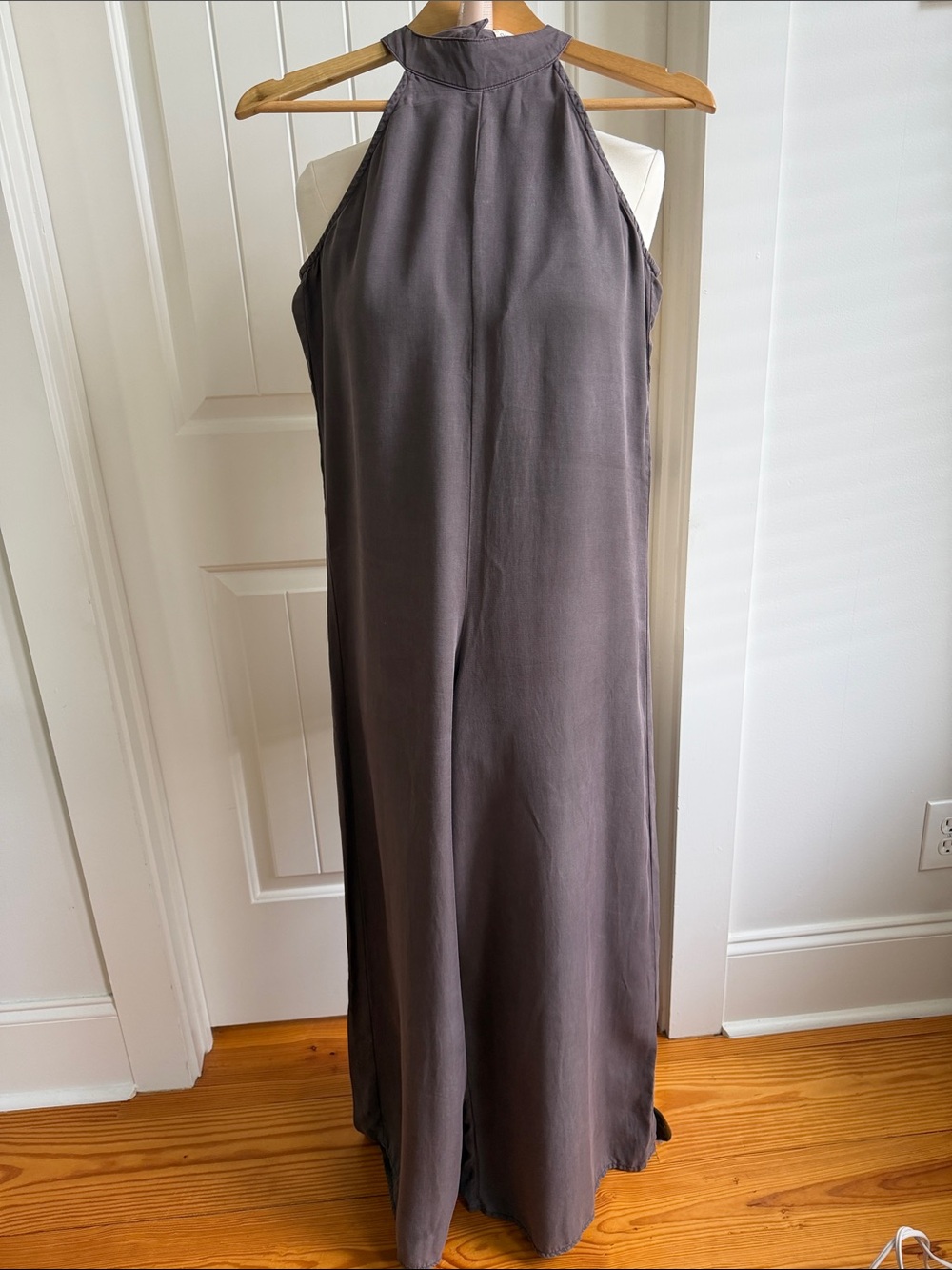 cloth & stone Charcoal Halter Maxi Jumpsuit